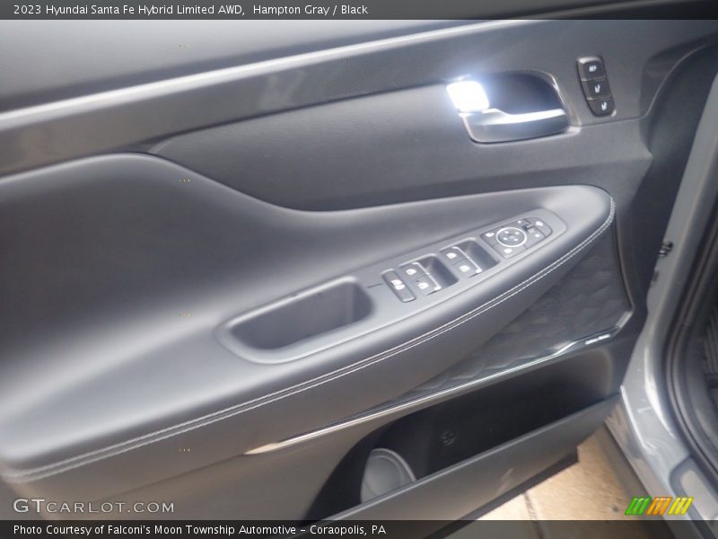 Hampton Gray / Black 2023 Hyundai Santa Fe Hybrid Limited AWD
