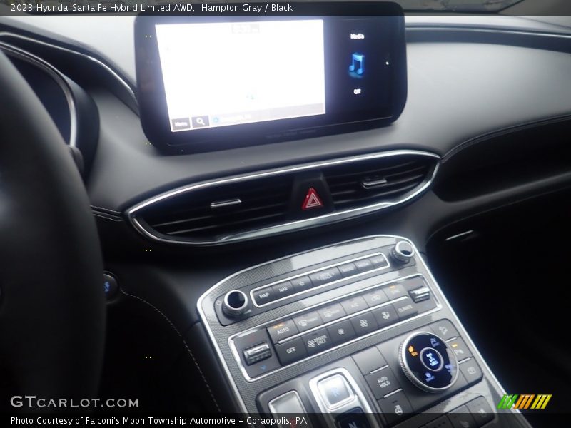 Hampton Gray / Black 2023 Hyundai Santa Fe Hybrid Limited AWD
