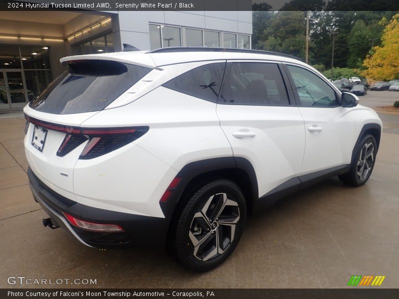 Serenity White Pearl / Black 2024 Hyundai Tucson Limited AWD