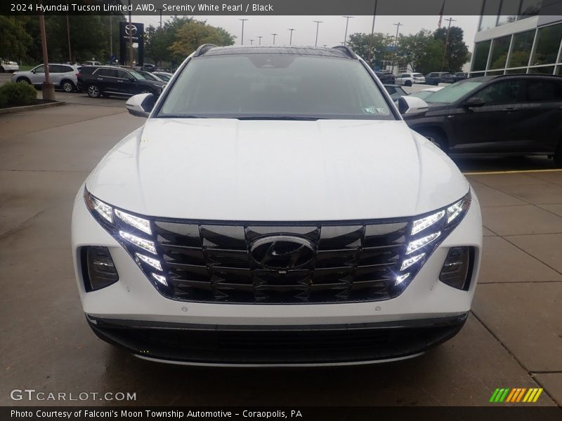 Serenity White Pearl / Black 2024 Hyundai Tucson Limited AWD