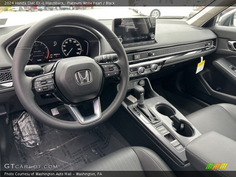 2024 Civic EX-L Hatchback Black Interior