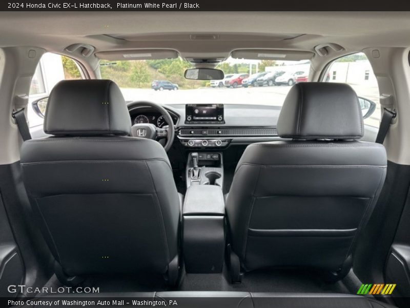 Platinum White Pearl / Black 2024 Honda Civic EX-L Hatchback