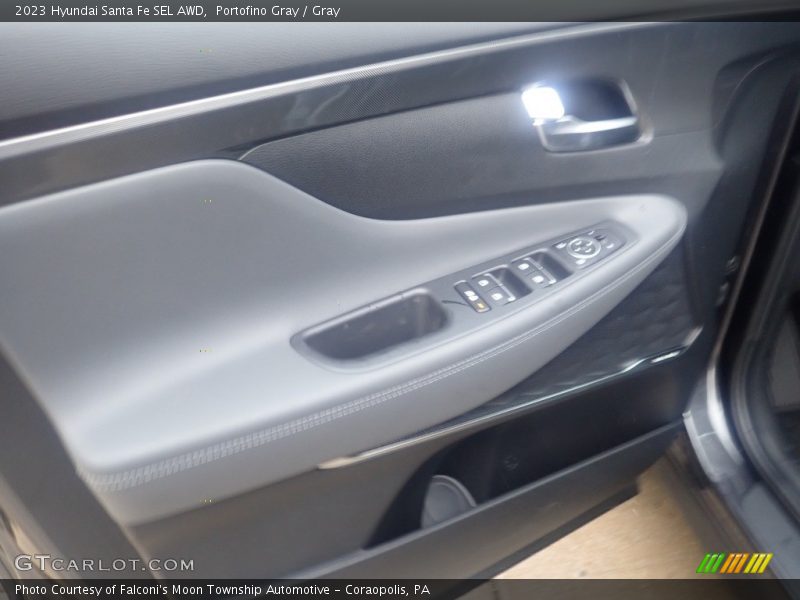 Portofino Gray / Gray 2023 Hyundai Santa Fe SEL AWD
