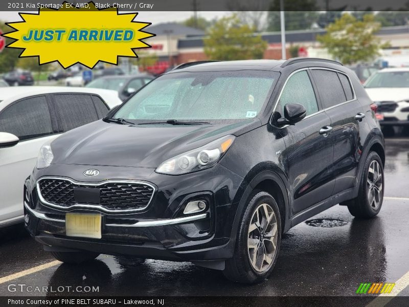 Black Cherry / Gray 2021 Kia Sportage EX AWD