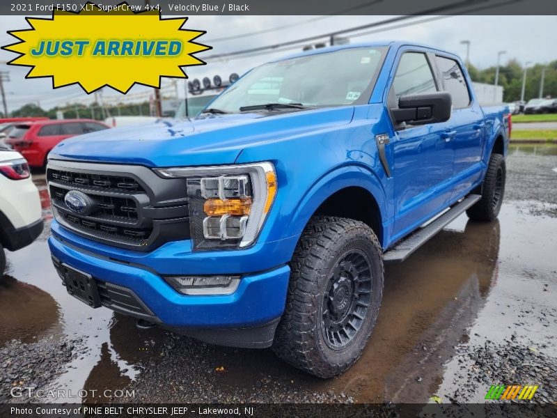 Velocity Blue / Black 2021 Ford F150 XLT SuperCrew 4x4