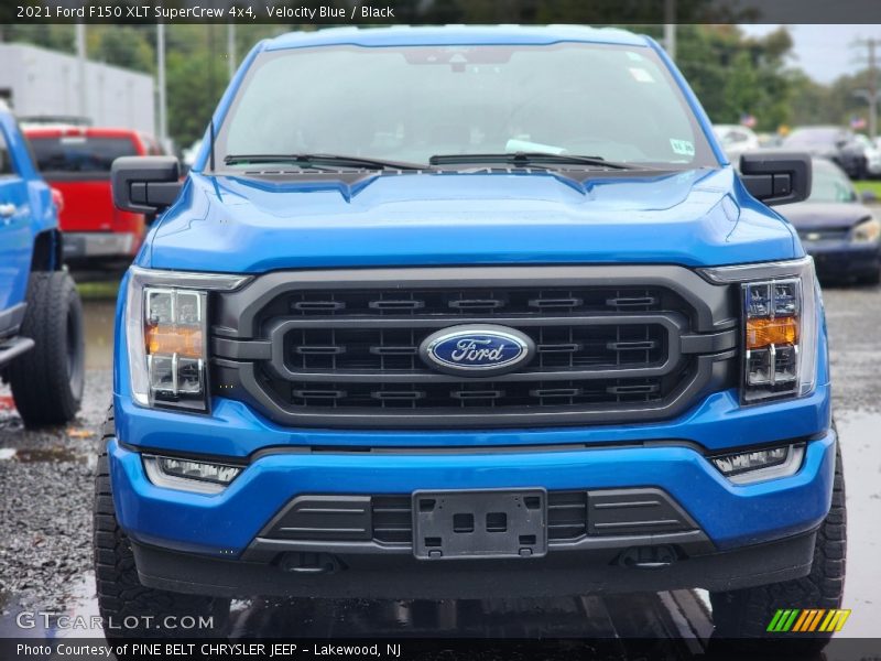 Velocity Blue / Black 2021 Ford F150 XLT SuperCrew 4x4