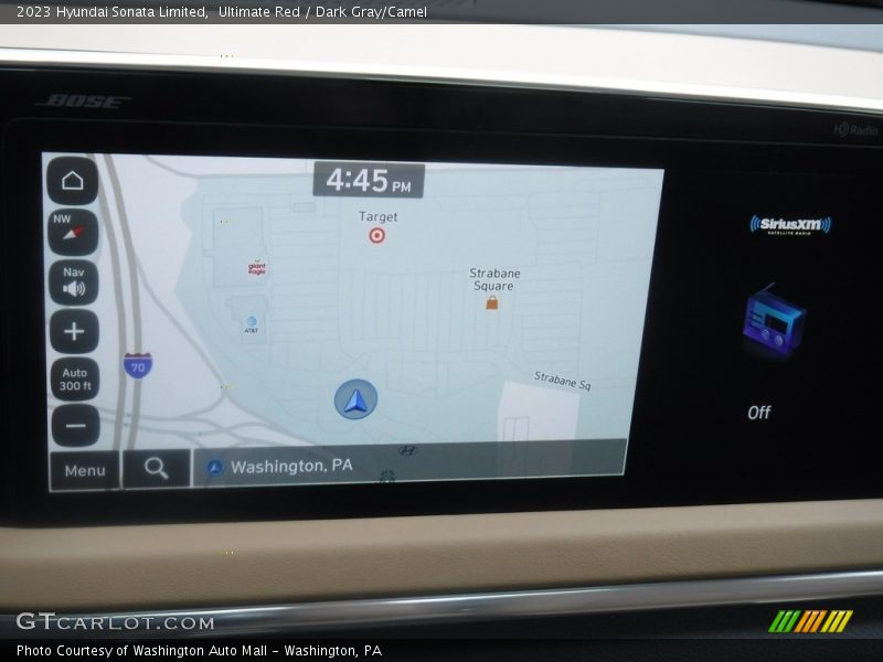 Ultimate Red / Dark Gray/Camel 2023 Hyundai Sonata Limited