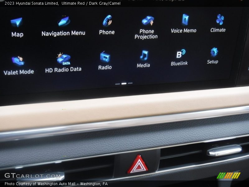 Ultimate Red / Dark Gray/Camel 2023 Hyundai Sonata Limited