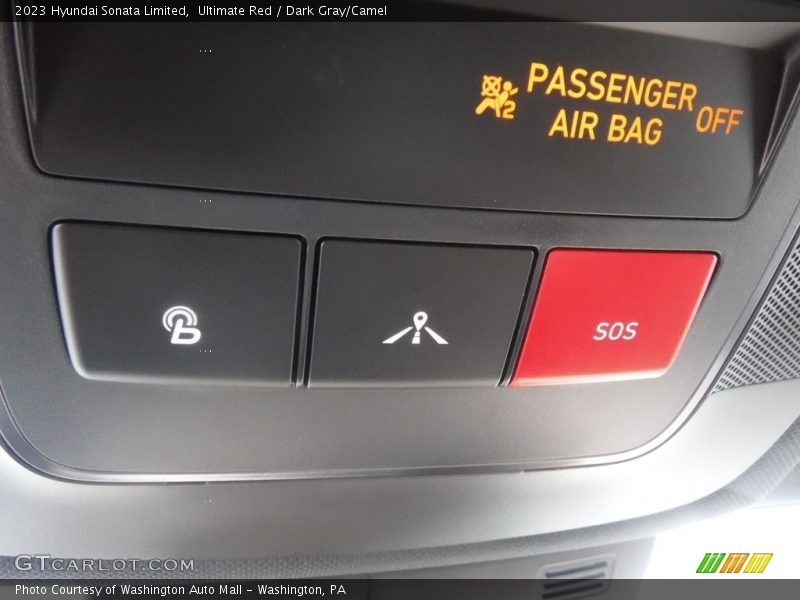 Ultimate Red / Dark Gray/Camel 2023 Hyundai Sonata Limited