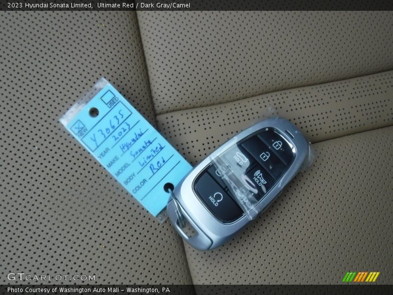 Ultimate Red / Dark Gray/Camel 2023 Hyundai Sonata Limited