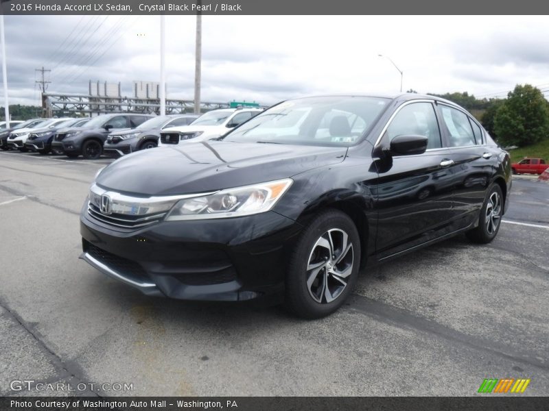 Crystal Black Pearl / Black 2016 Honda Accord LX Sedan