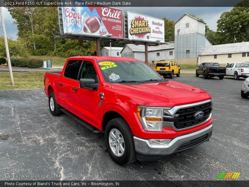 Race Red / Medium Dark Slate 2021 Ford F150 XLT SuperCrew 4x4