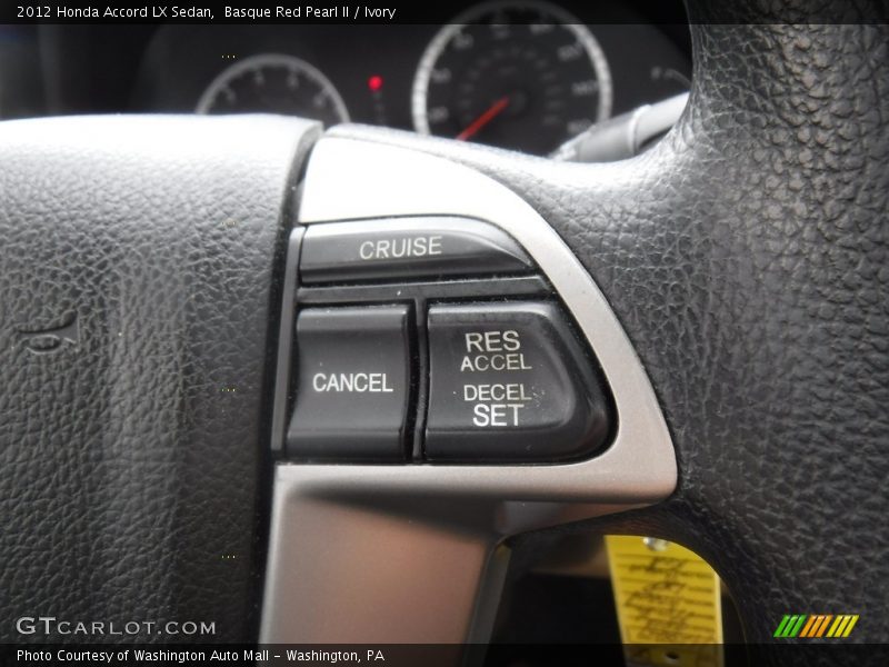 Basque Red Pearl II / Ivory 2012 Honda Accord LX Sedan