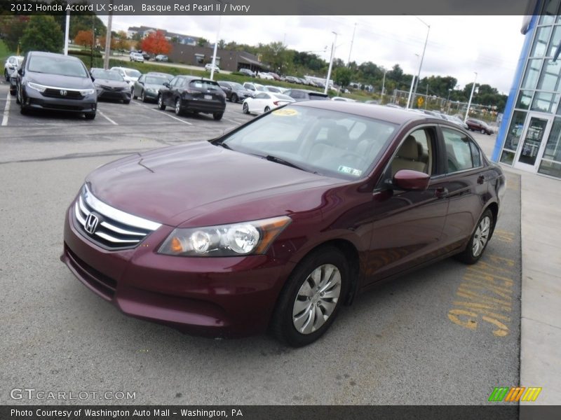 Basque Red Pearl II / Ivory 2012 Honda Accord LX Sedan