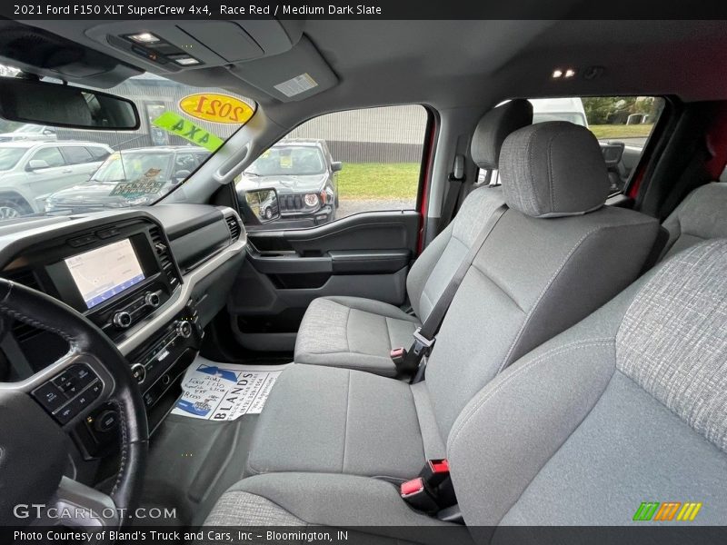 Race Red / Medium Dark Slate 2021 Ford F150 XLT SuperCrew 4x4
