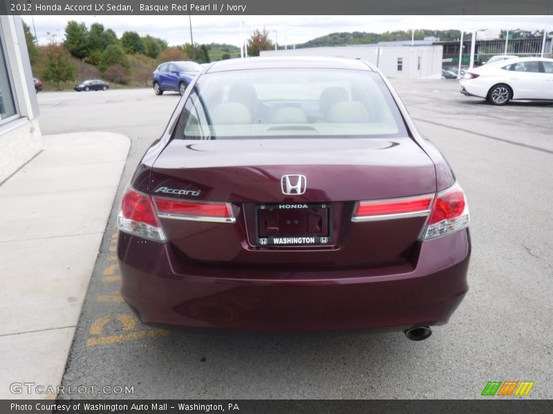 Basque Red Pearl II / Ivory 2012 Honda Accord LX Sedan