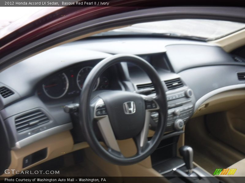 Basque Red Pearl II / Ivory 2012 Honda Accord LX Sedan