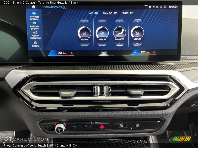 Controls of 2024 M2 Coupe