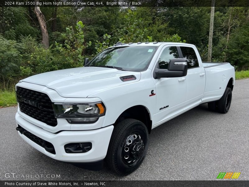 Bright White / Black 2024 Ram 3500 Big Horn Night Edition Crew Cab 4x4