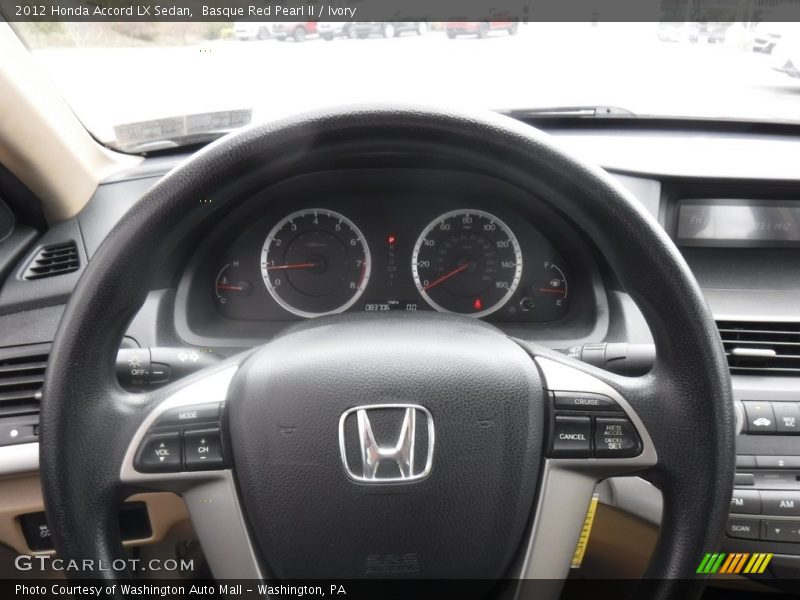 Basque Red Pearl II / Ivory 2012 Honda Accord LX Sedan