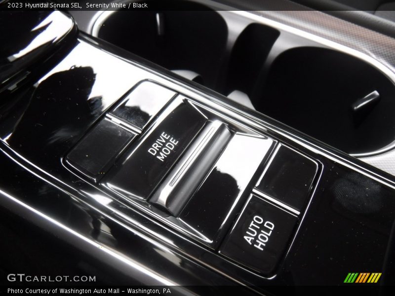 Serenity White / Black 2023 Hyundai Sonata SEL