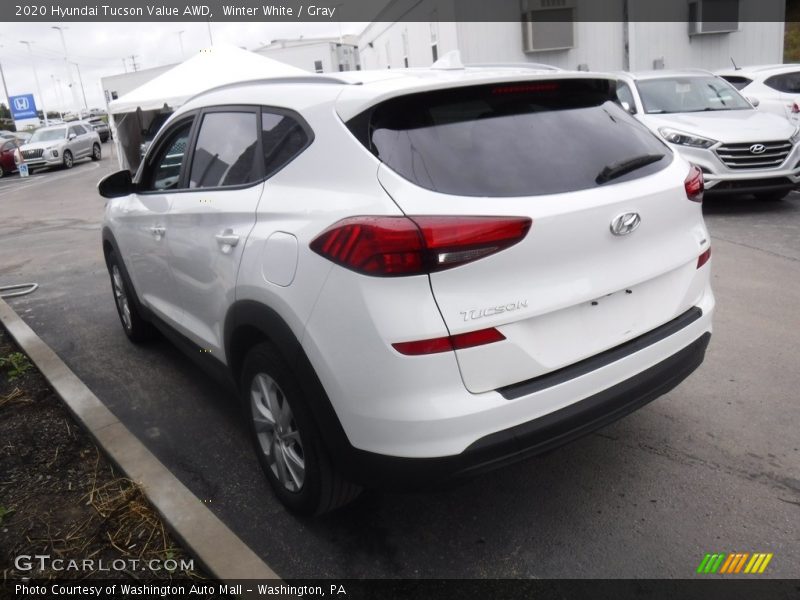 Winter White / Gray 2020 Hyundai Tucson Value AWD