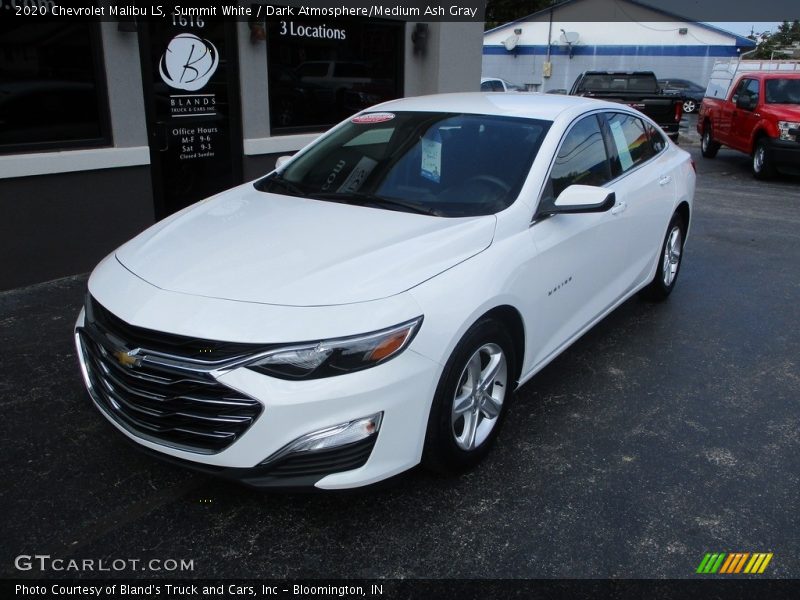Summit White / Dark Atmosphere/Medium Ash Gray 2020 Chevrolet Malibu LS