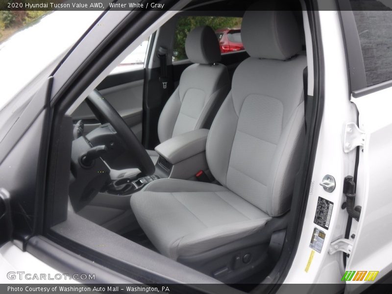 Winter White / Gray 2020 Hyundai Tucson Value AWD