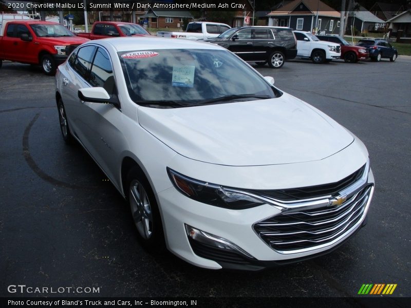Summit White / Dark Atmosphere/Medium Ash Gray 2020 Chevrolet Malibu LS