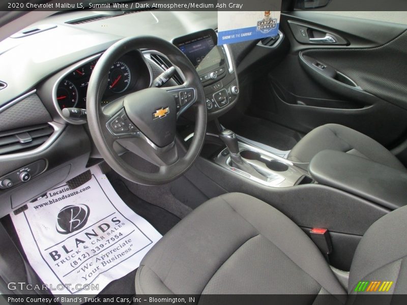 Summit White / Dark Atmosphere/Medium Ash Gray 2020 Chevrolet Malibu LS