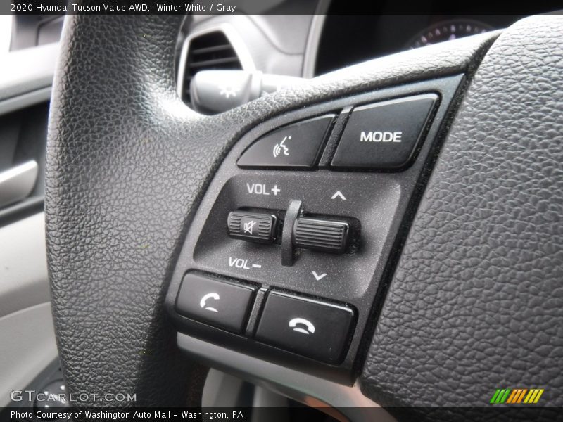 Winter White / Gray 2020 Hyundai Tucson Value AWD
