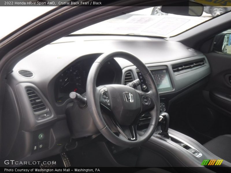 Crystal Black Pearl / Black 2022 Honda HR-V Sport AWD