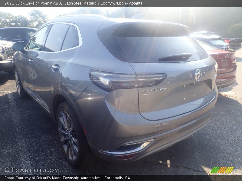 Satin Steel Metallic / Ebony w/Ebony Accents 2021 Buick Envision Avenir AWD
