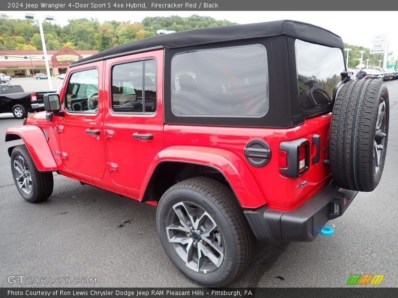 Firecracker Red / Black 2024 Jeep Wrangler 4-Door Sport S 4xe Hybrid