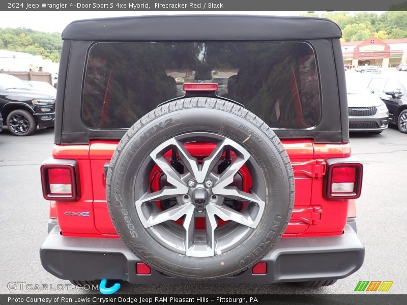 Firecracker Red / Black 2024 Jeep Wrangler 4-Door Sport S 4xe Hybrid