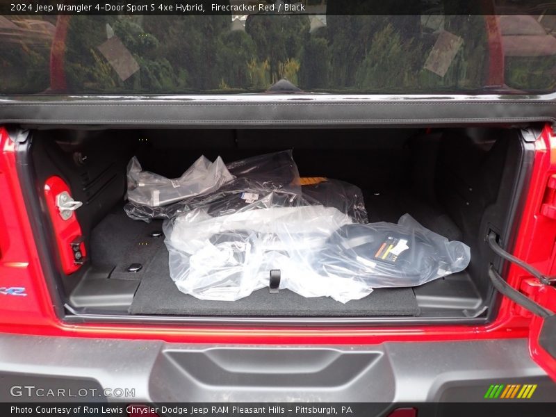 Firecracker Red / Black 2024 Jeep Wrangler 4-Door Sport S 4xe Hybrid