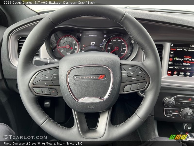  2023 Charger SXT AWD Blacktop Steering Wheel