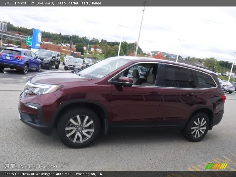  2021 Pilot EX-L AWD Deep Scarlet Pearl