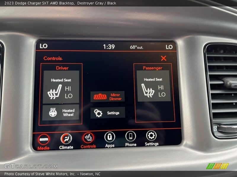 Controls of 2023 Charger SXT AWD Blacktop