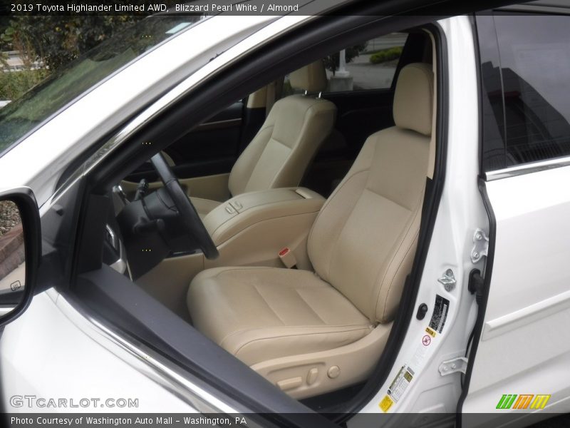 Blizzard Pearl White / Almond 2019 Toyota Highlander Limited AWD