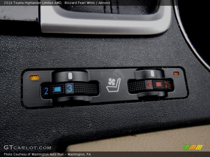 Blizzard Pearl White / Almond 2019 Toyota Highlander Limited AWD