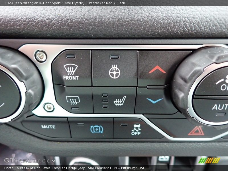 Controls of 2024 Wrangler 4-Door Sport S 4xe Hybrid
