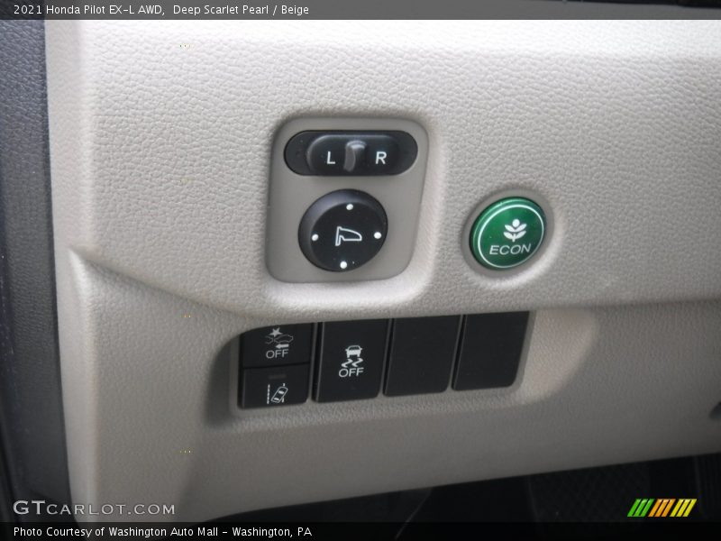 Controls of 2021 Pilot EX-L AWD