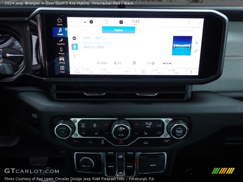 Firecracker Red / Black 2024 Jeep Wrangler 4-Door Sport S 4xe Hybrid