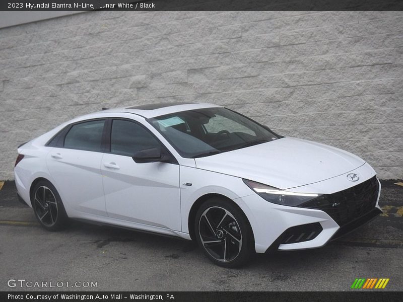 Lunar White / Black 2023 Hyundai Elantra N-Line