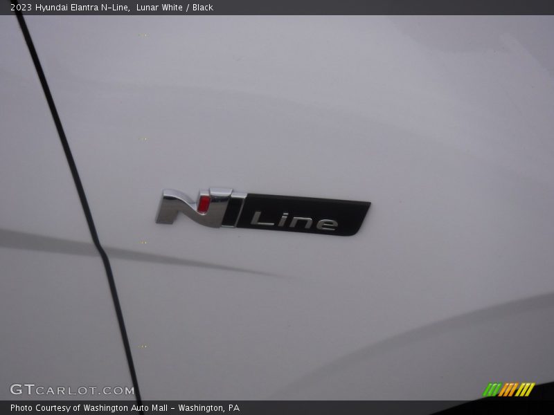 Lunar White / Black 2023 Hyundai Elantra N-Line