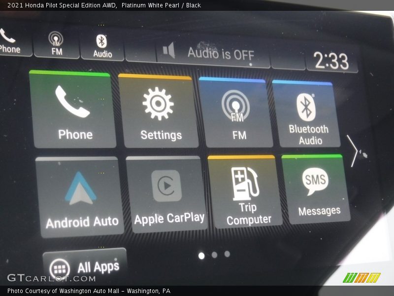 Platinum White Pearl / Black 2021 Honda Pilot Special Edition AWD
