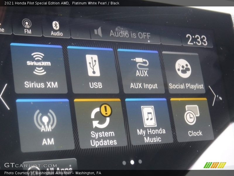 Platinum White Pearl / Black 2021 Honda Pilot Special Edition AWD