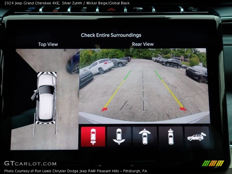 Controls of 2024 Grand Cherokee 4XE