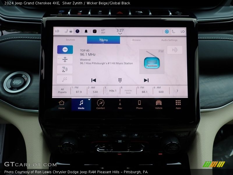 Controls of 2024 Grand Cherokee 4XE